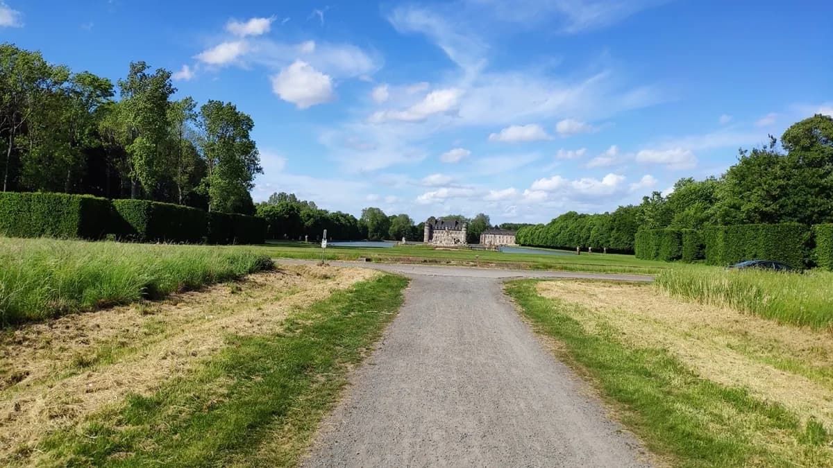 L'arrivée au château de Beloeil