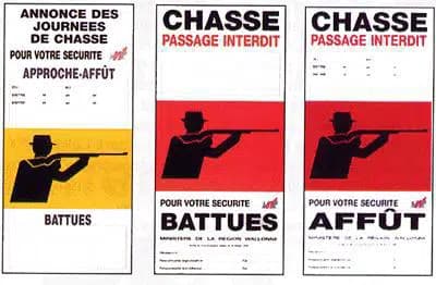 Avertissements chasse en forêt
