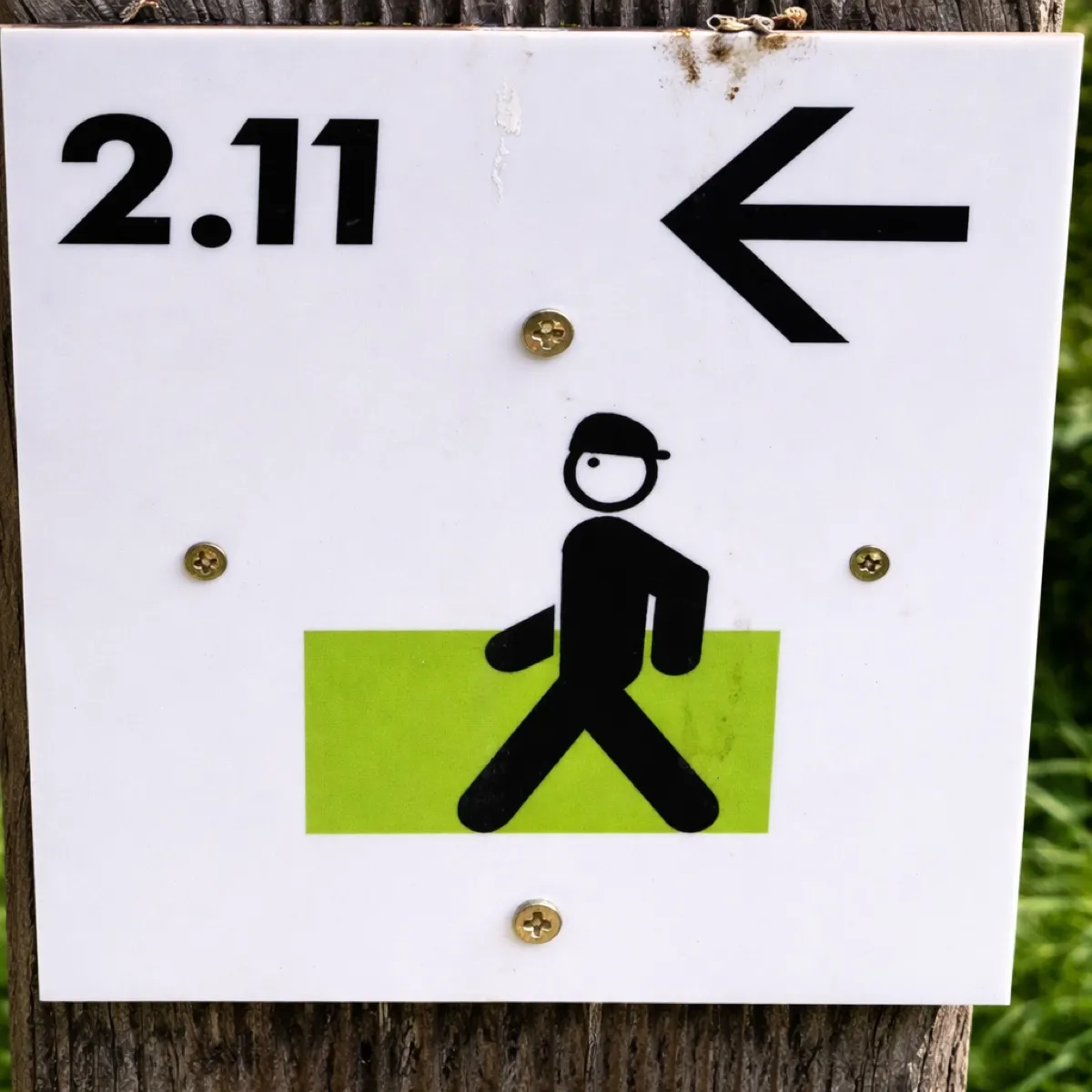 Balise du sentier enchanté à Frasnes-lez-Anvaing